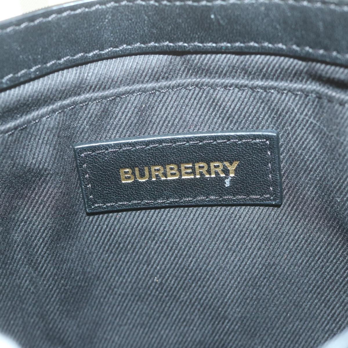 BURBERRY Nova Check Shoulder Bag Nylon Beige Auth 63139A