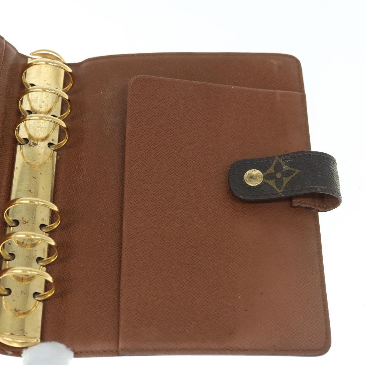 LOUIS VUITTON Monogram Agenda MM Day Planner Cover R20105 LV Auth 63146