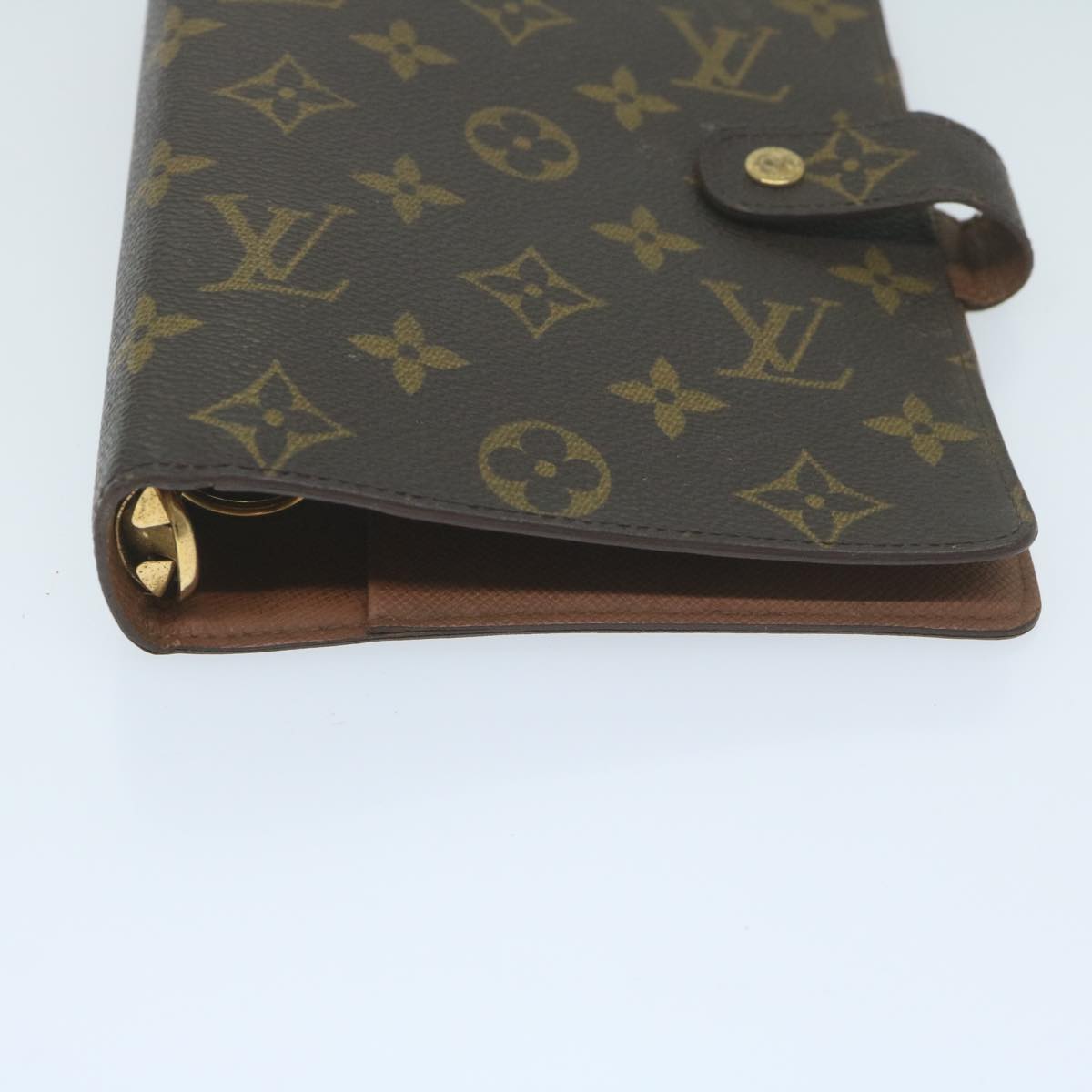 LOUIS VUITTON Monogram Agenda MM Day Planner Cover R20105 LV Auth 63146