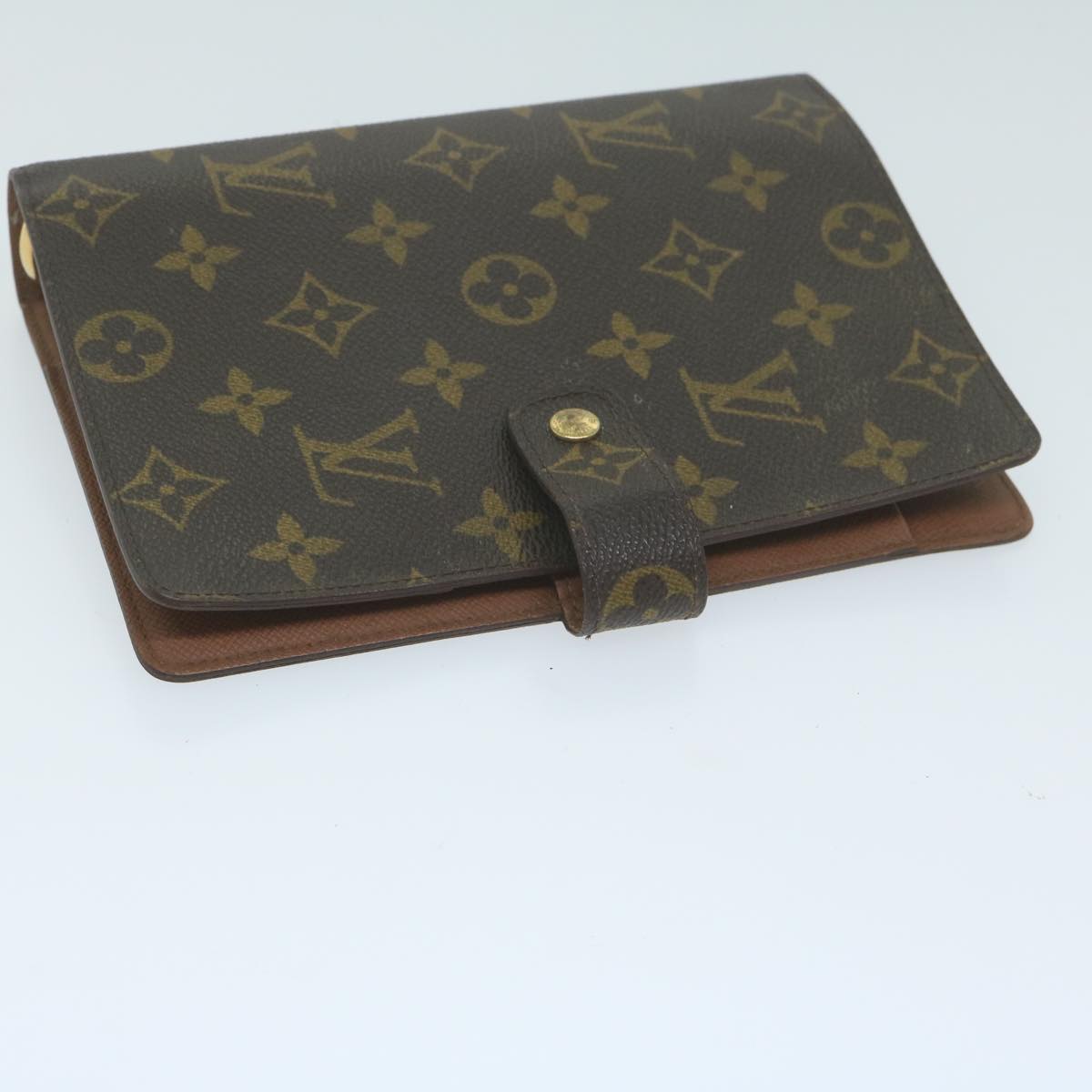 LOUIS VUITTON Monogram Agenda MM Day Planner Cover R20105 LV Auth 63146