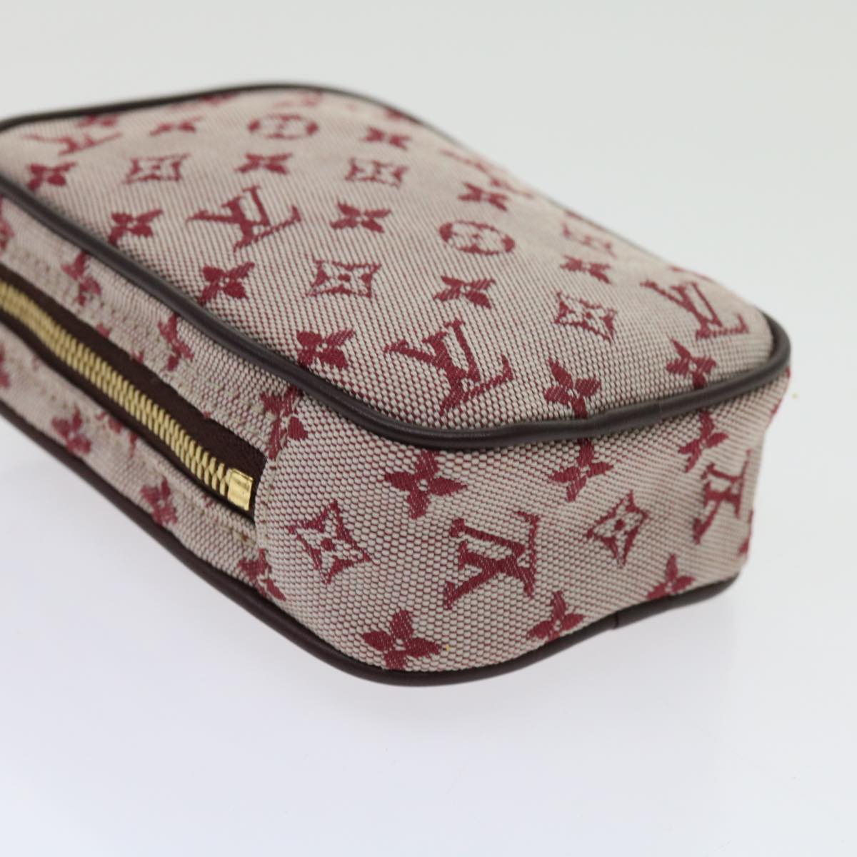 LOUIS VUITTON Monogram Mini Usu Digital Pouch Red M60001 LV Auth 63149