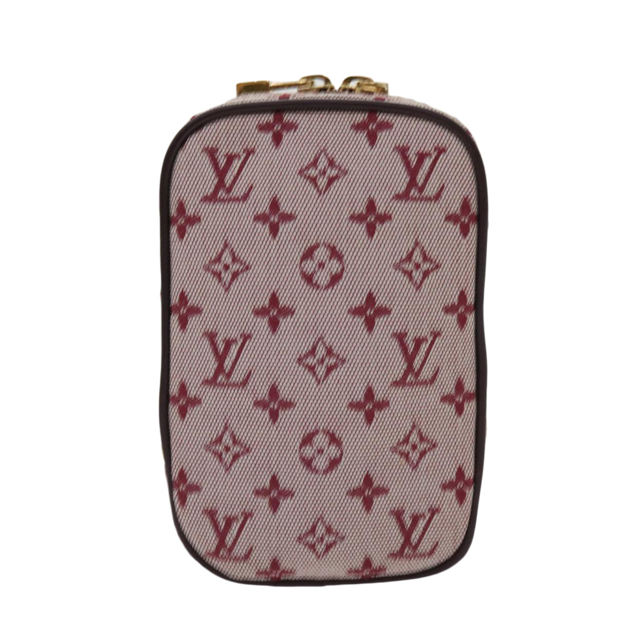 LOUIS VUITTON Monogram Mini Usu Digital Pouch Red M60001 LV Auth 63149