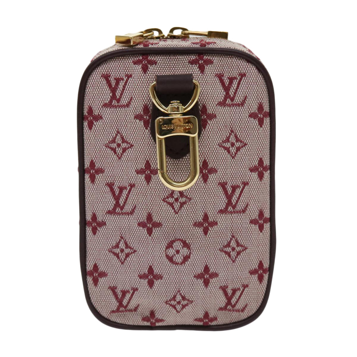 LOUIS VUITTON Monogram Mini Usu Digital Pouch Red M60001 LV Auth 63149