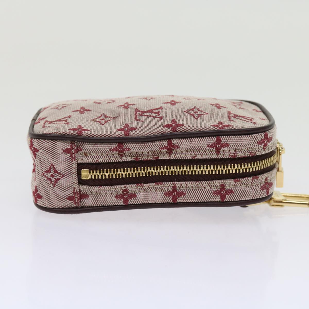 LOUIS VUITTON Monogram Mini Usu Digital Pouch Red M60001 LV Auth 63149