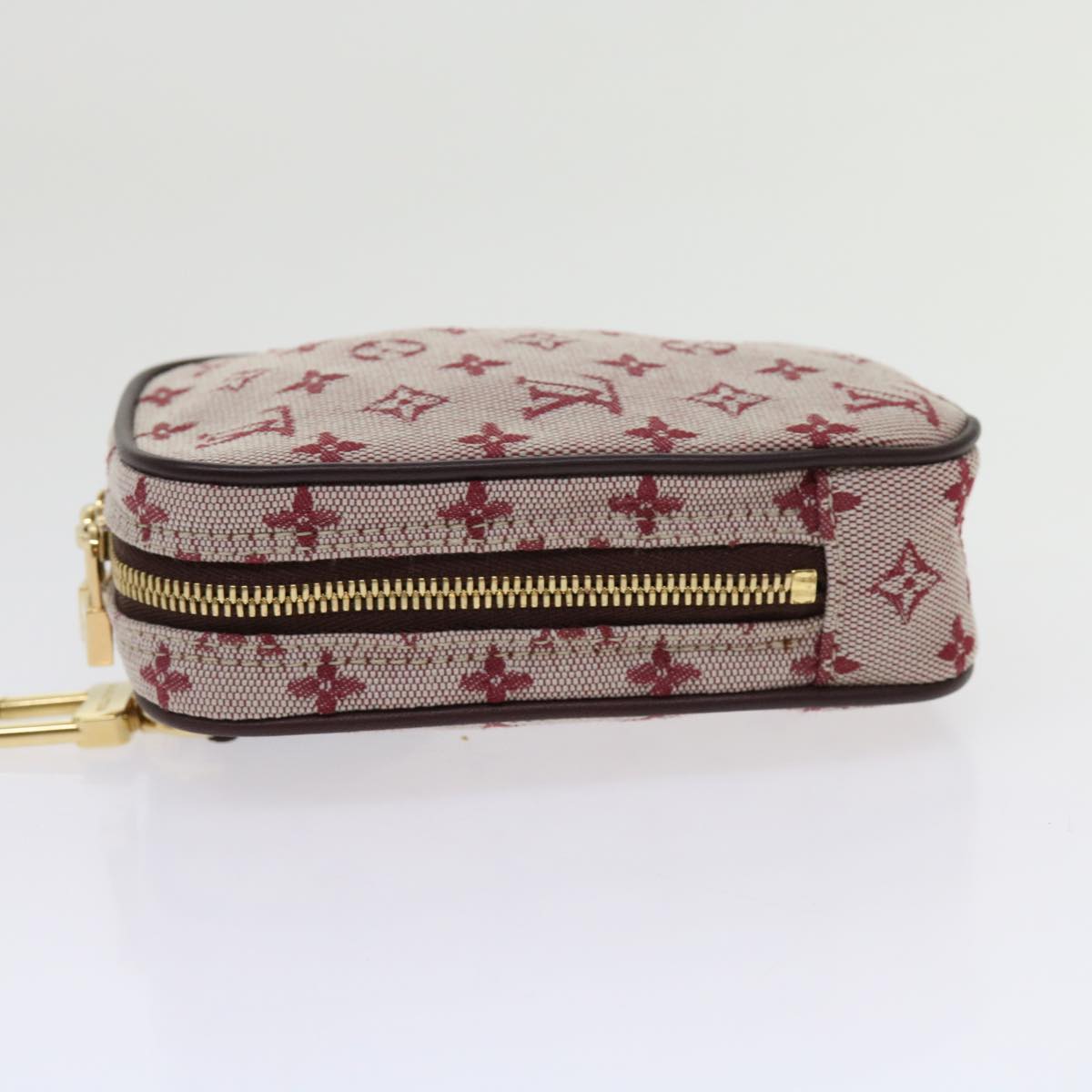 LOUIS VUITTON Monogram Mini Usu Digital Pouch Red M60001 LV Auth 63149