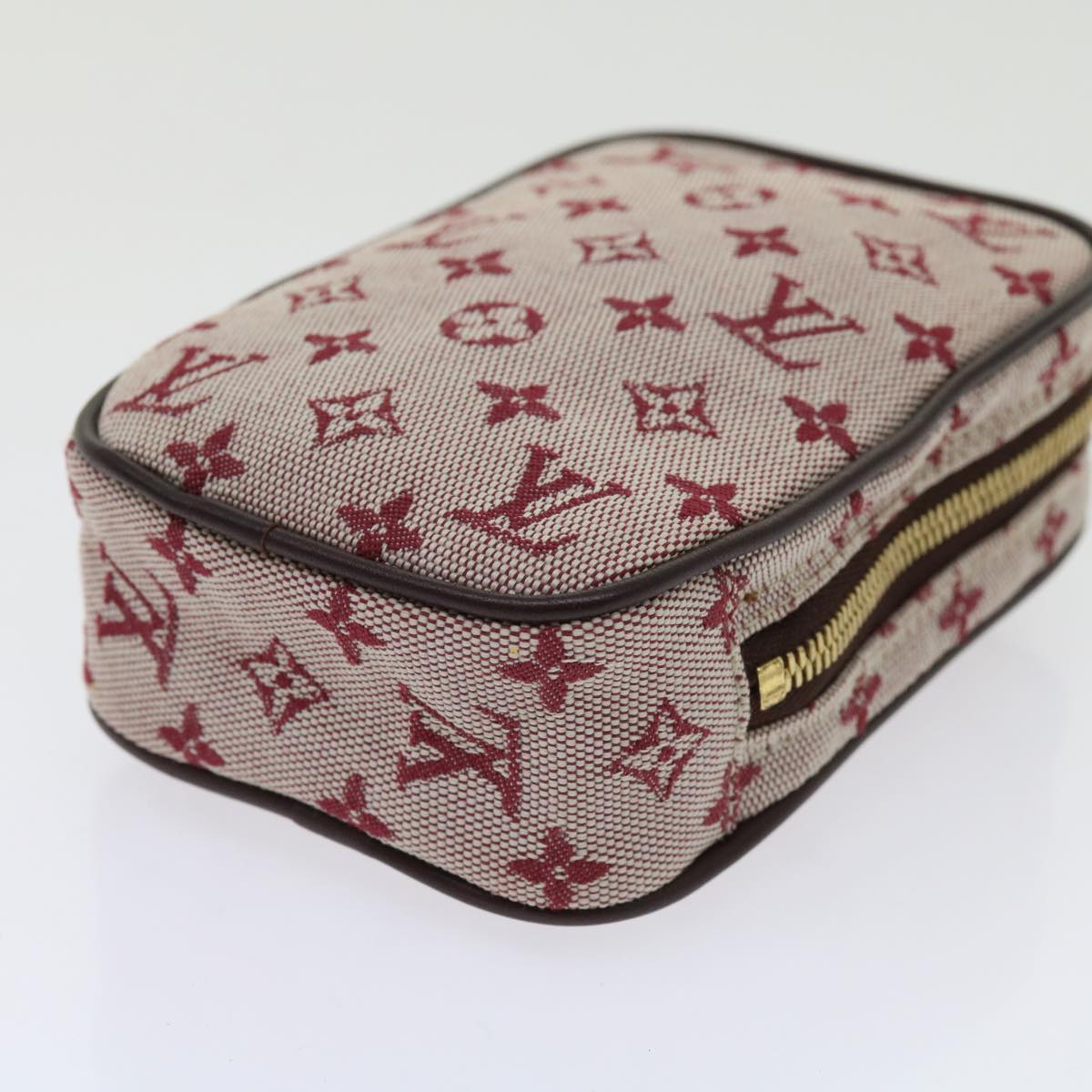 LOUIS VUITTON Monogram Mini Usu Digital Pouch Red M60001 LV Auth 63149