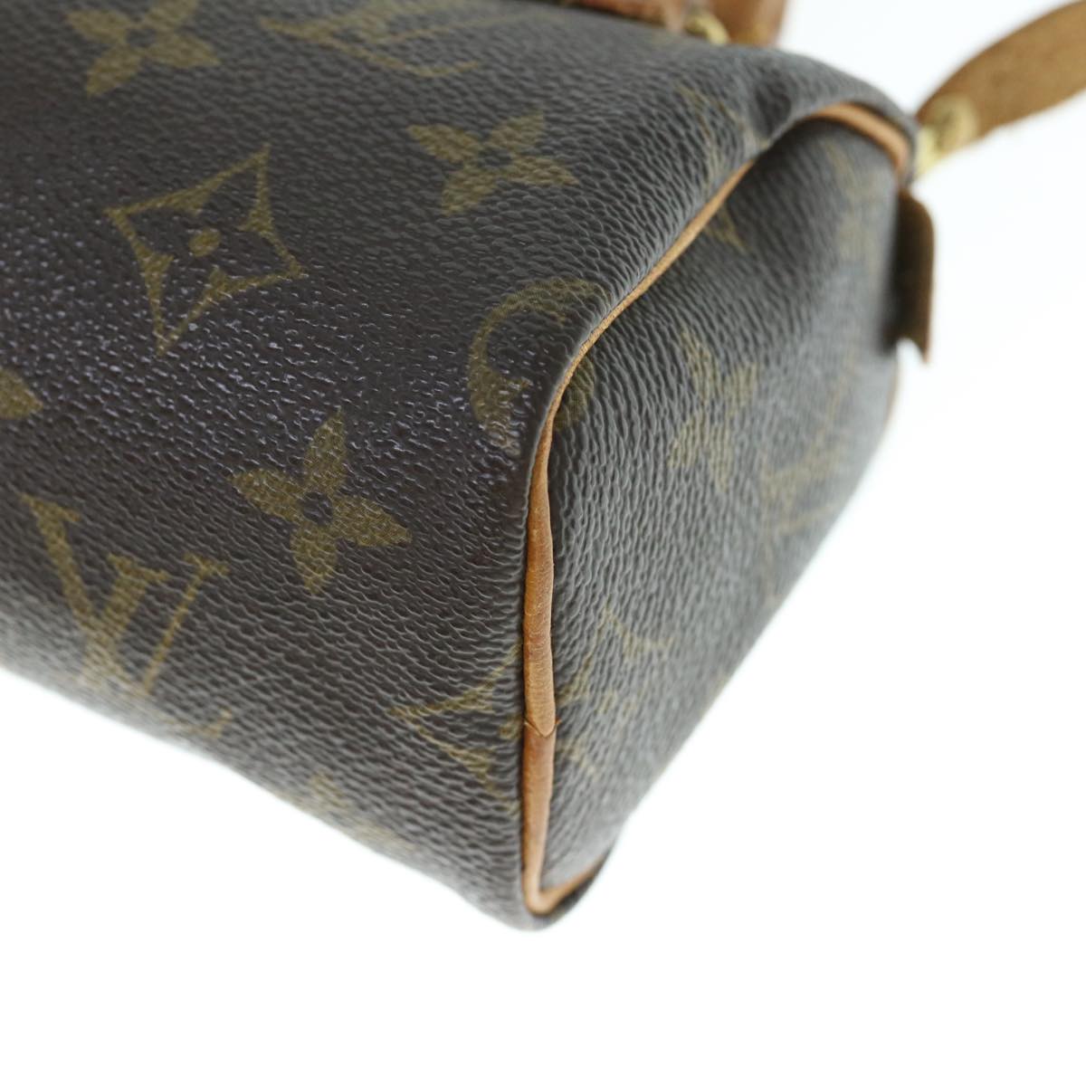 LOUIS VUITTON Monogram Mini Speedy Hand Bag M41534 LV Auth 63155