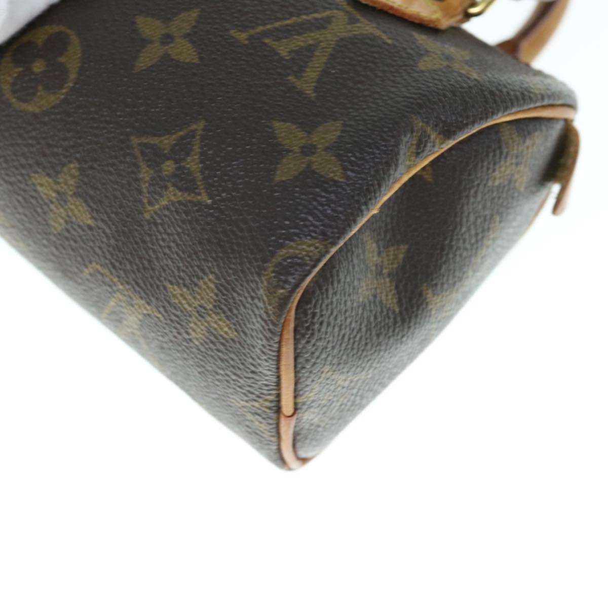 LOUIS VUITTON Monogram Mini Speedy Hand Bag M41534 LV Auth 63155