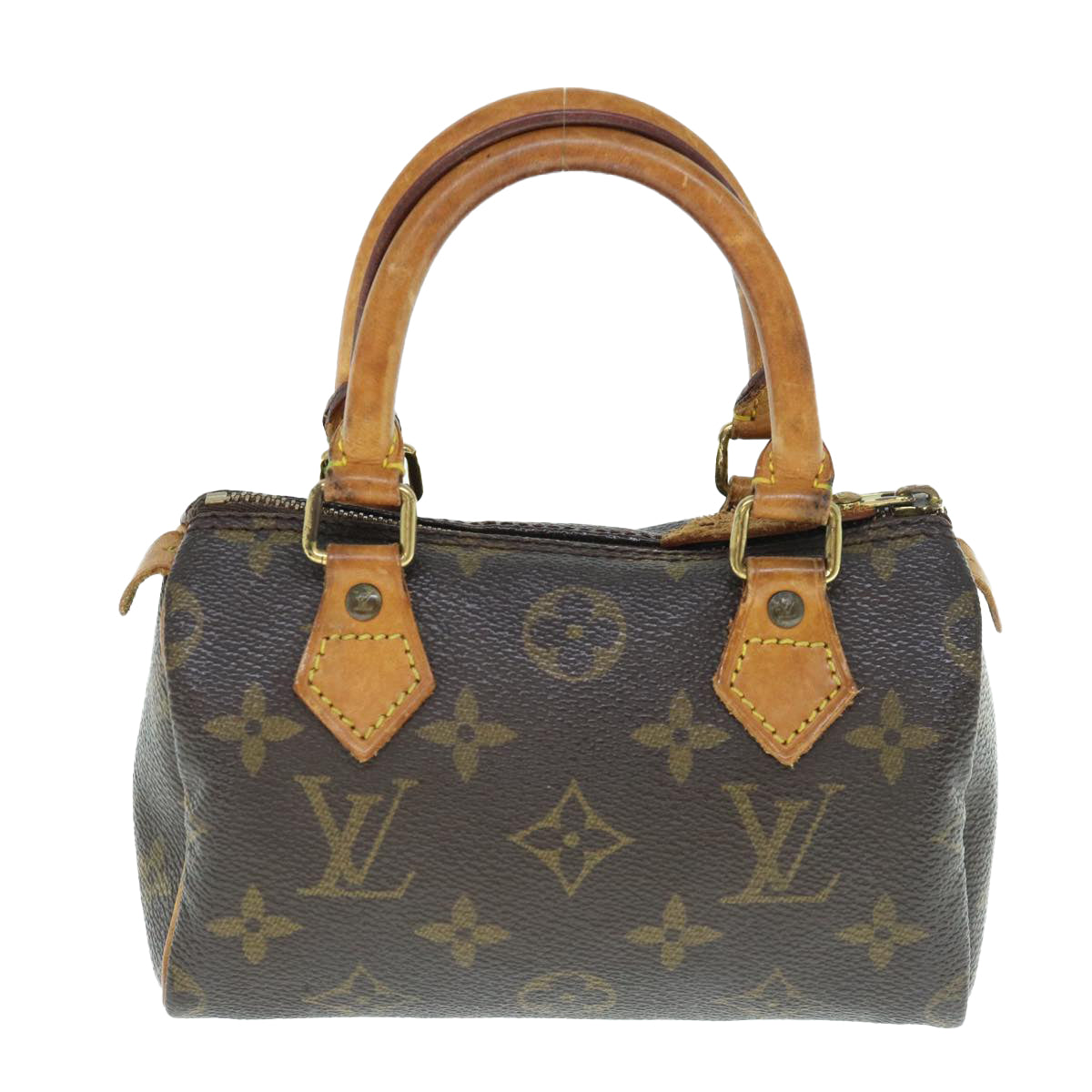 LOUIS VUITTON Monogram Mini Speedy Hand Bag M41534 LV Auth 63155