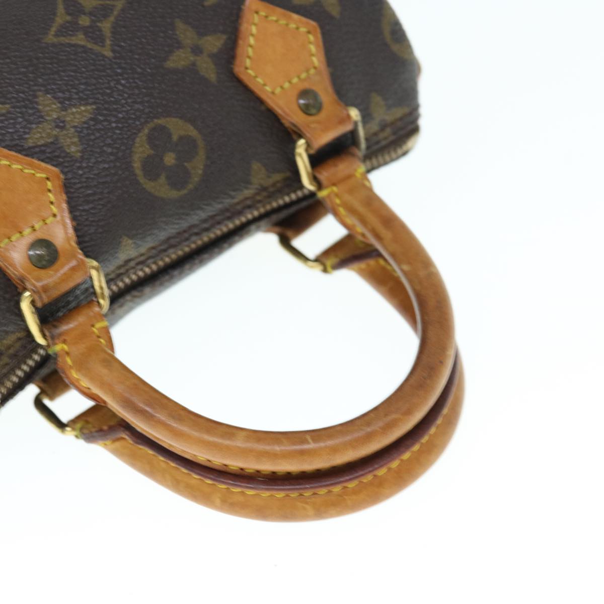 LOUIS VUITTON Monogram Mini Speedy Hand Bag M41534 LV Auth 63155