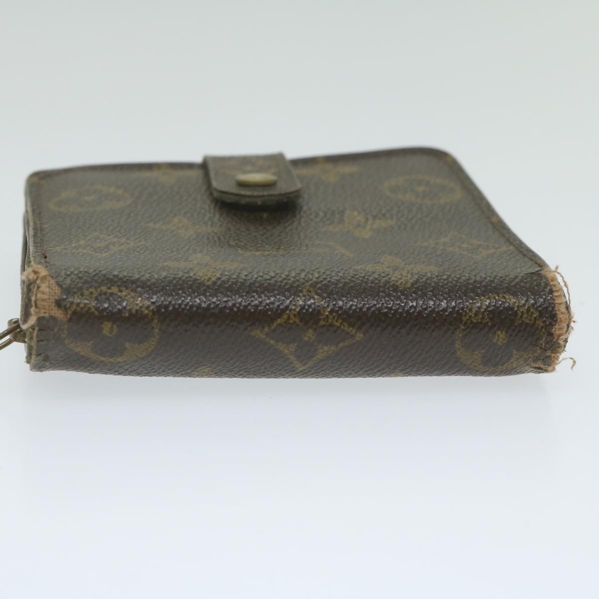 LOUIS VUITTON Monogram Compact Zip Wallet M61667 LV Auth 63160