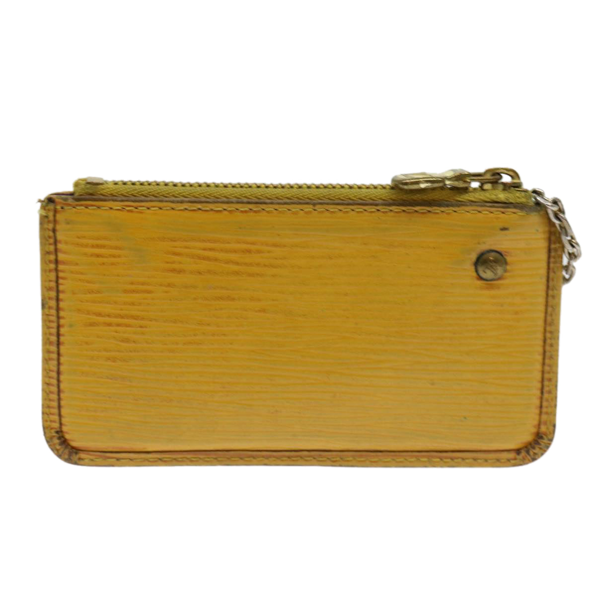 LOUIS VUITTON Epi Pochette Cles Coin Purse Yellow M63809 LV Auth 63164