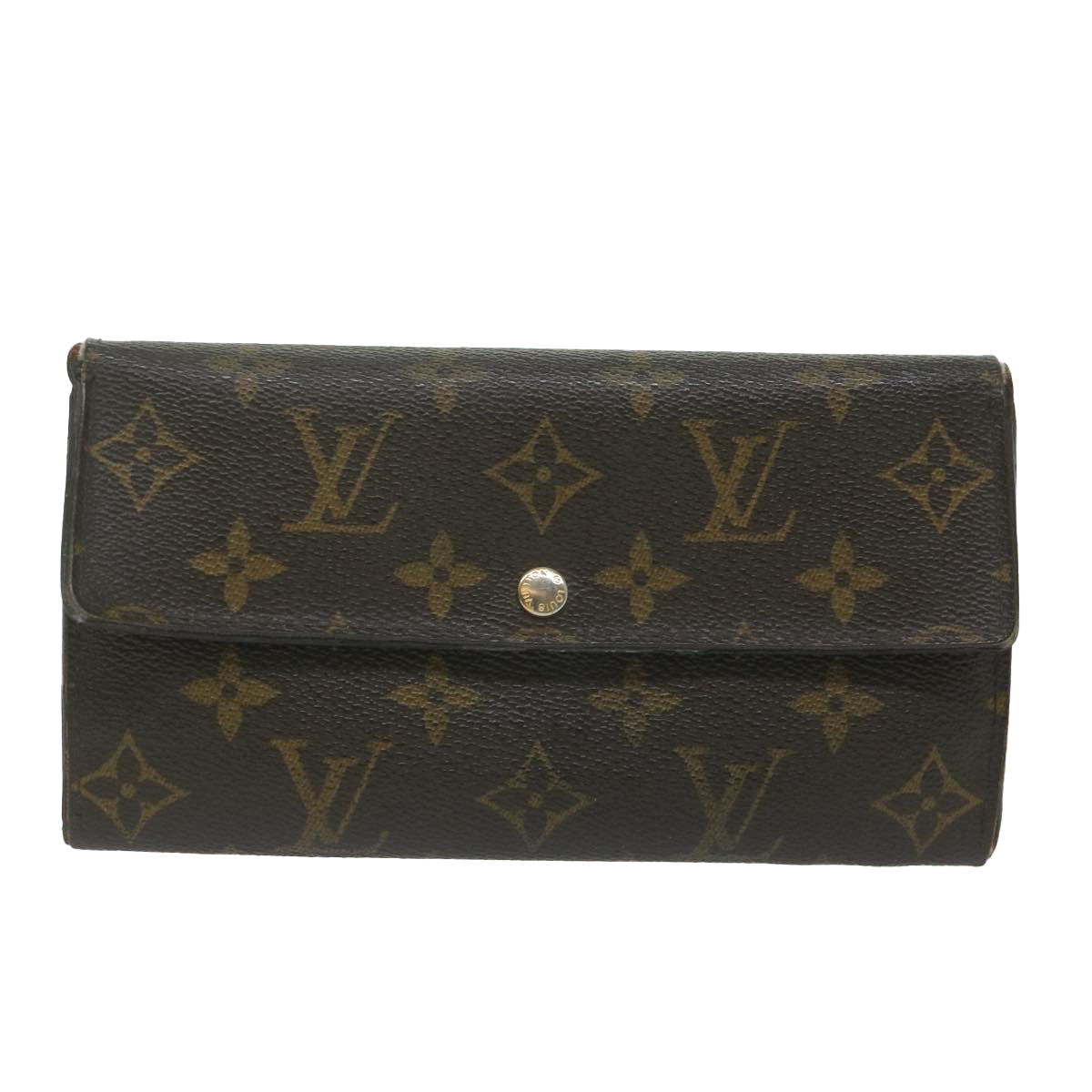 LOUIS VUITTON Monogram Portefeuille Sarah Long Wallet M60531 LV Auth 63172