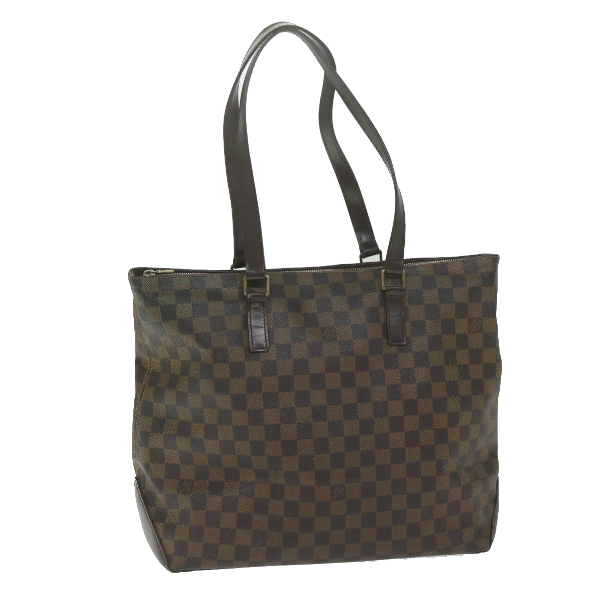 LOUIS VUITTON Damier Ebene Cabas Mezzo Tote Bag SPO LV Auth 63179