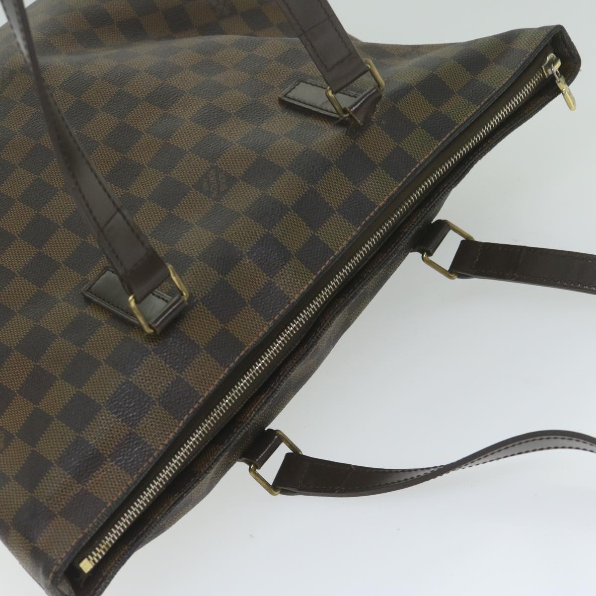 LOUIS VUITTON Damier Ebene Cabas Mezzo Tote Bag SPO LV Auth 63179