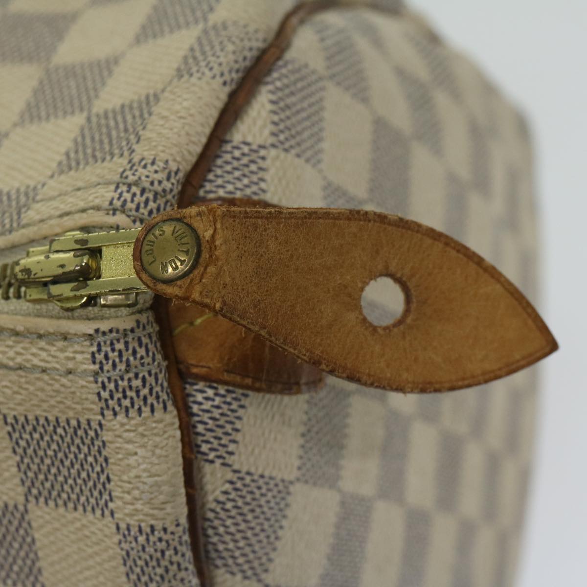 LOUIS VUITTON Damier Azur Speedy 30 Hand Bag N41533 LV Auth 63199