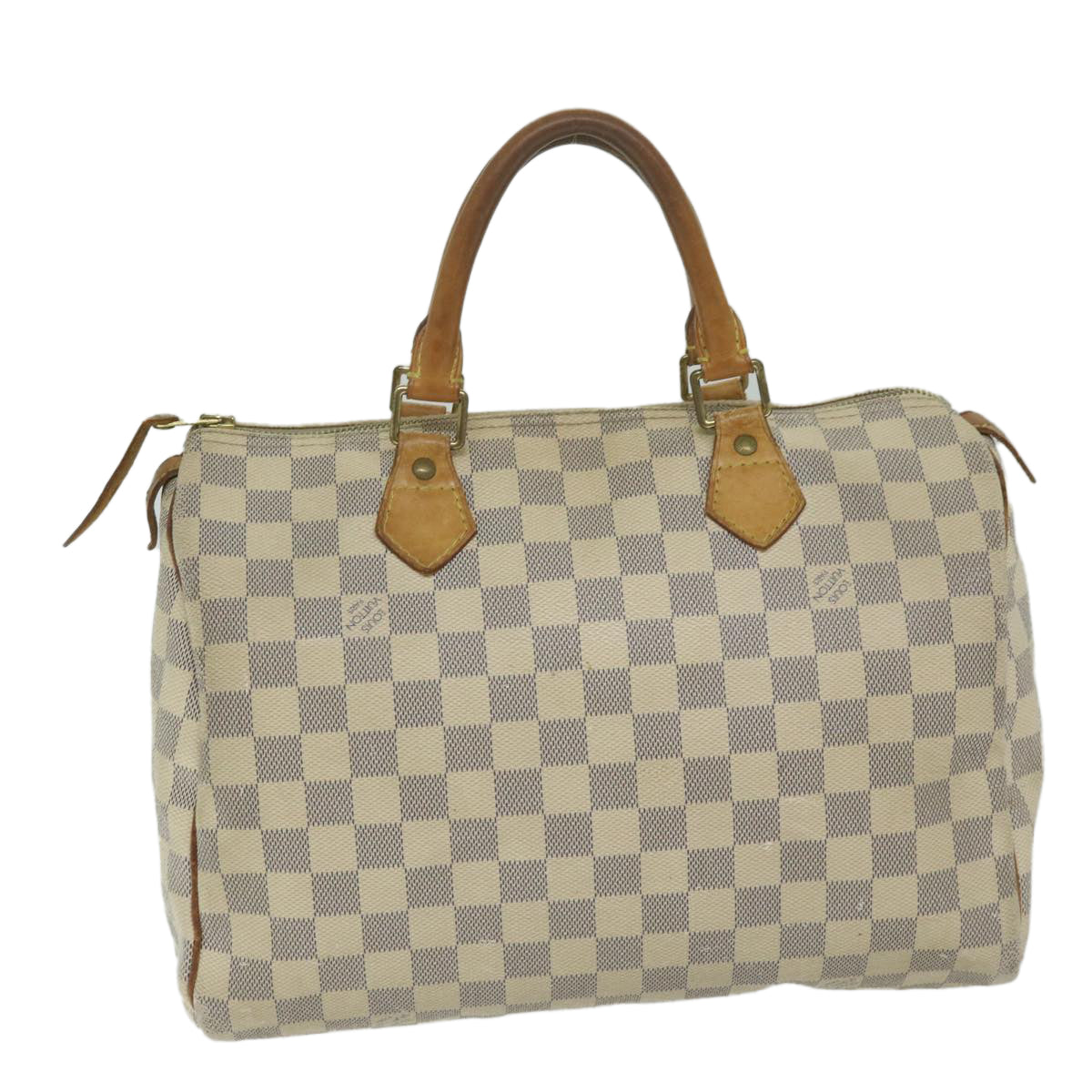 LOUIS VUITTON Damier Azur Speedy 30 Hand Bag N41533 LV Auth 63199