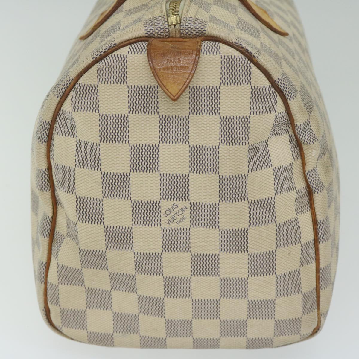 LOUIS VUITTON Damier Azur Speedy 30 Hand Bag N41533 LV Auth 63199