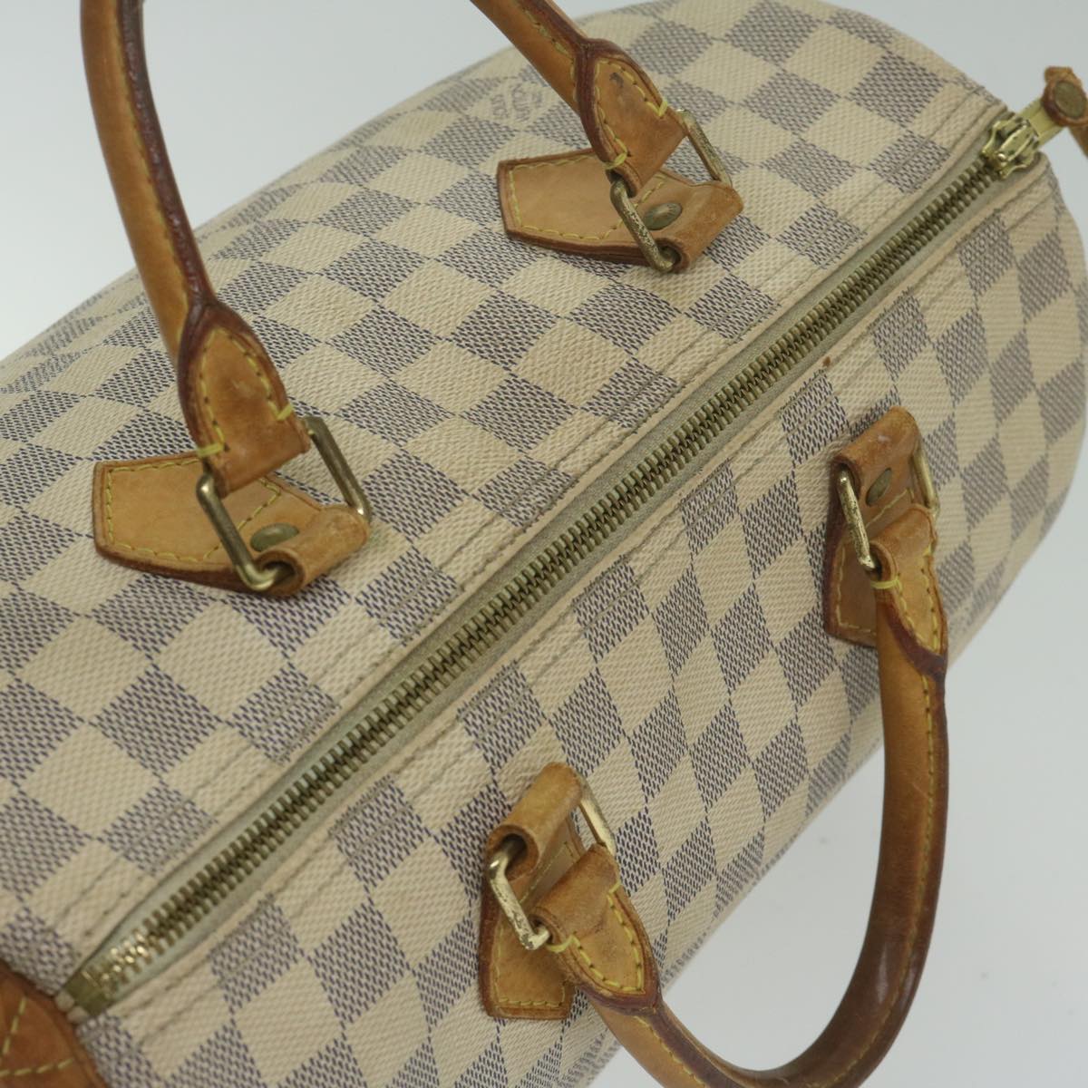 LOUIS VUITTON Damier Azur Speedy 30 Hand Bag N41533 LV Auth 63199