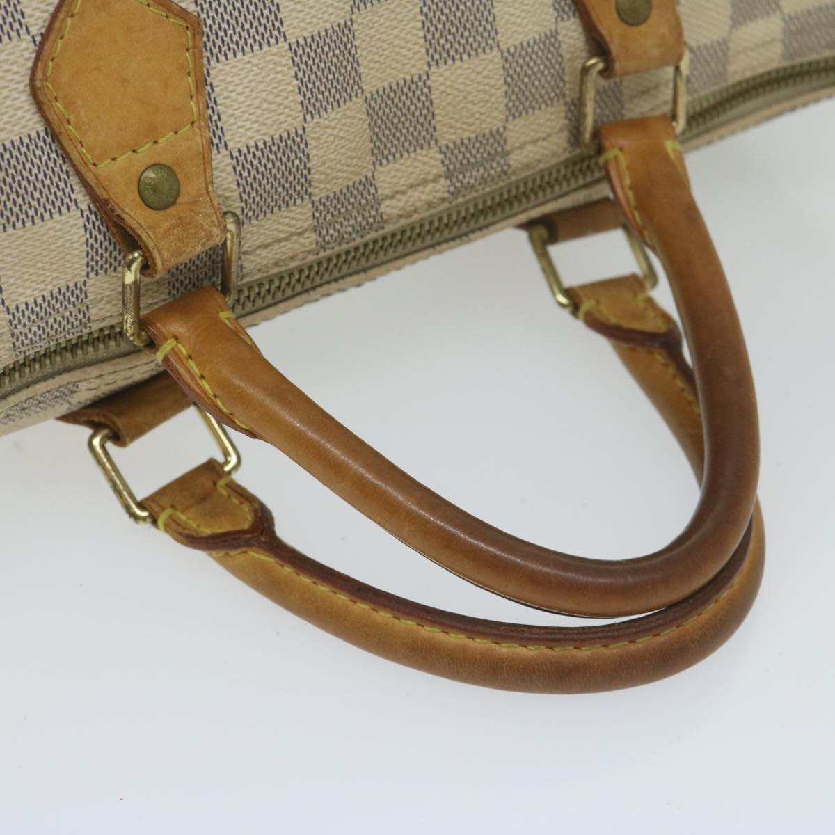 LOUIS VUITTON Damier Azur Speedy 30 Hand Bag N41533 LV Auth 63199