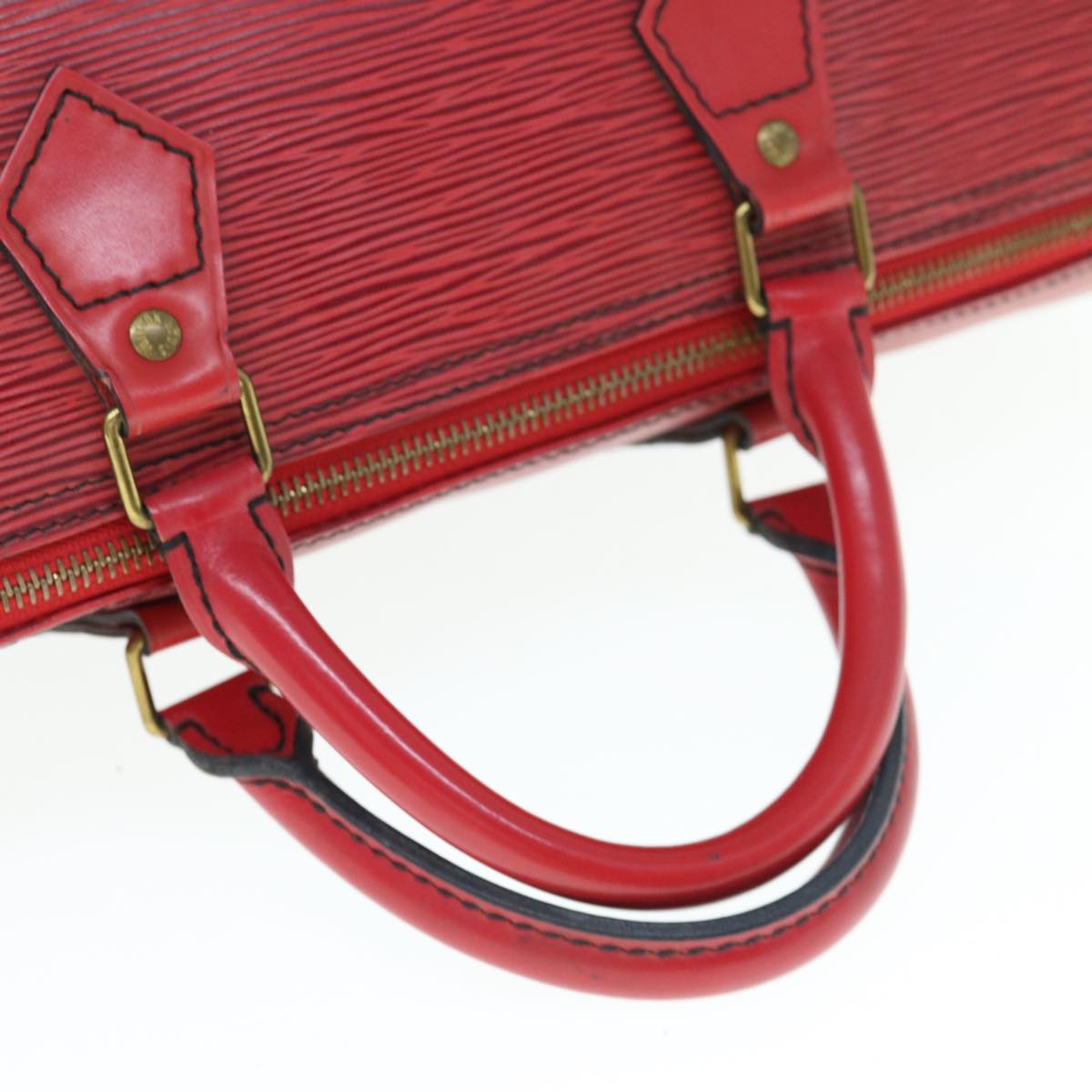 LOUIS VUITTON Epi Speedy 35 Hand Bag Castilian Red M42997 LV Auth 63202