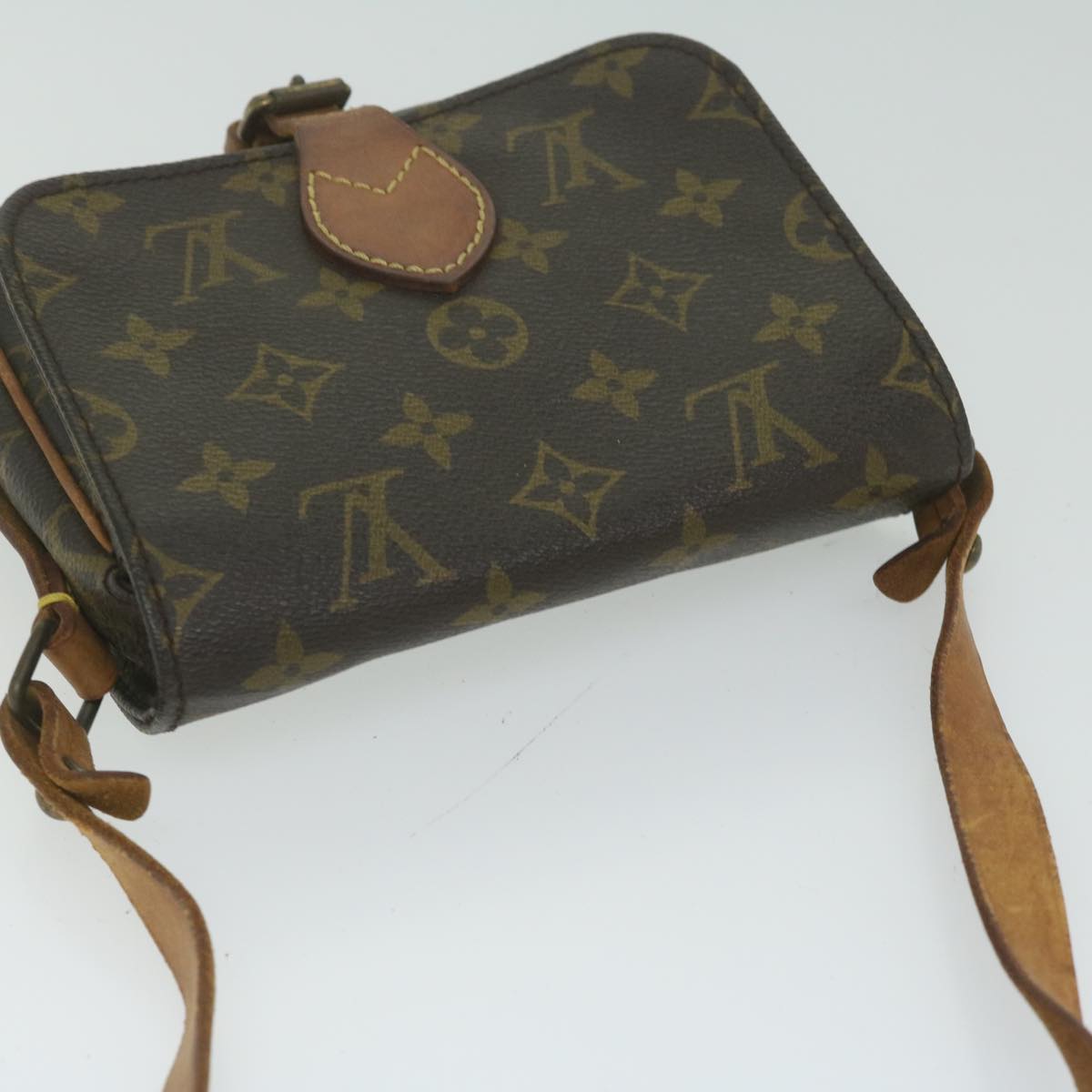 LOUIS VUITTON Monogram Cartouchiere PM Shoulder Bag M51254 LV Auth 63226