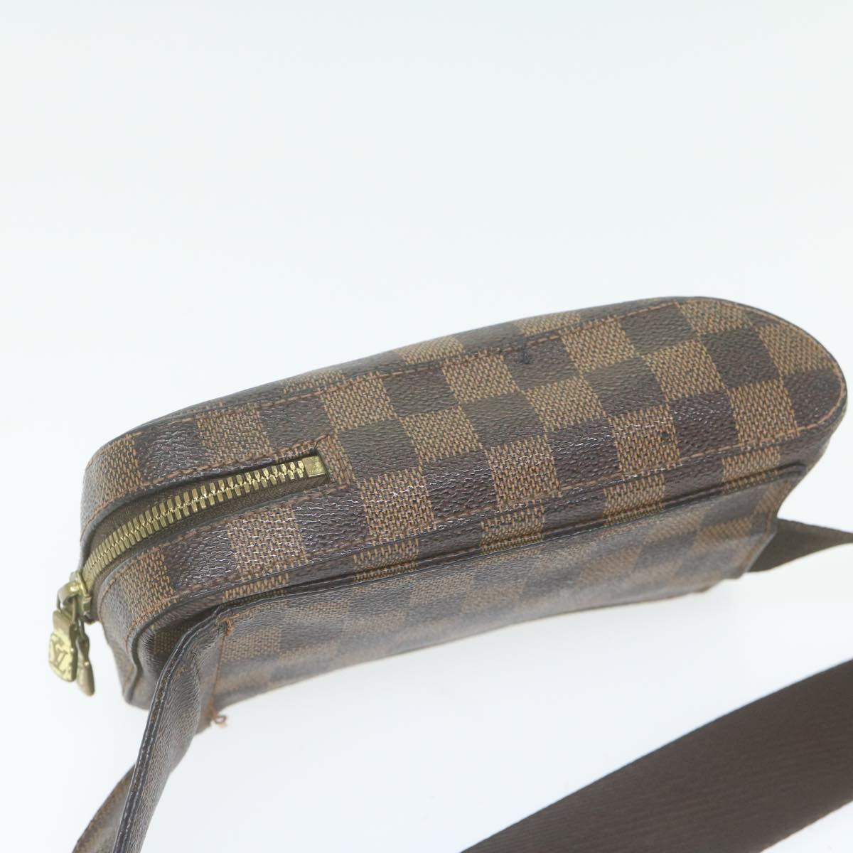 LOUIS VUITTON Damier Ebene Geronimos Shoulder Bag N51994 LV Auth 63228