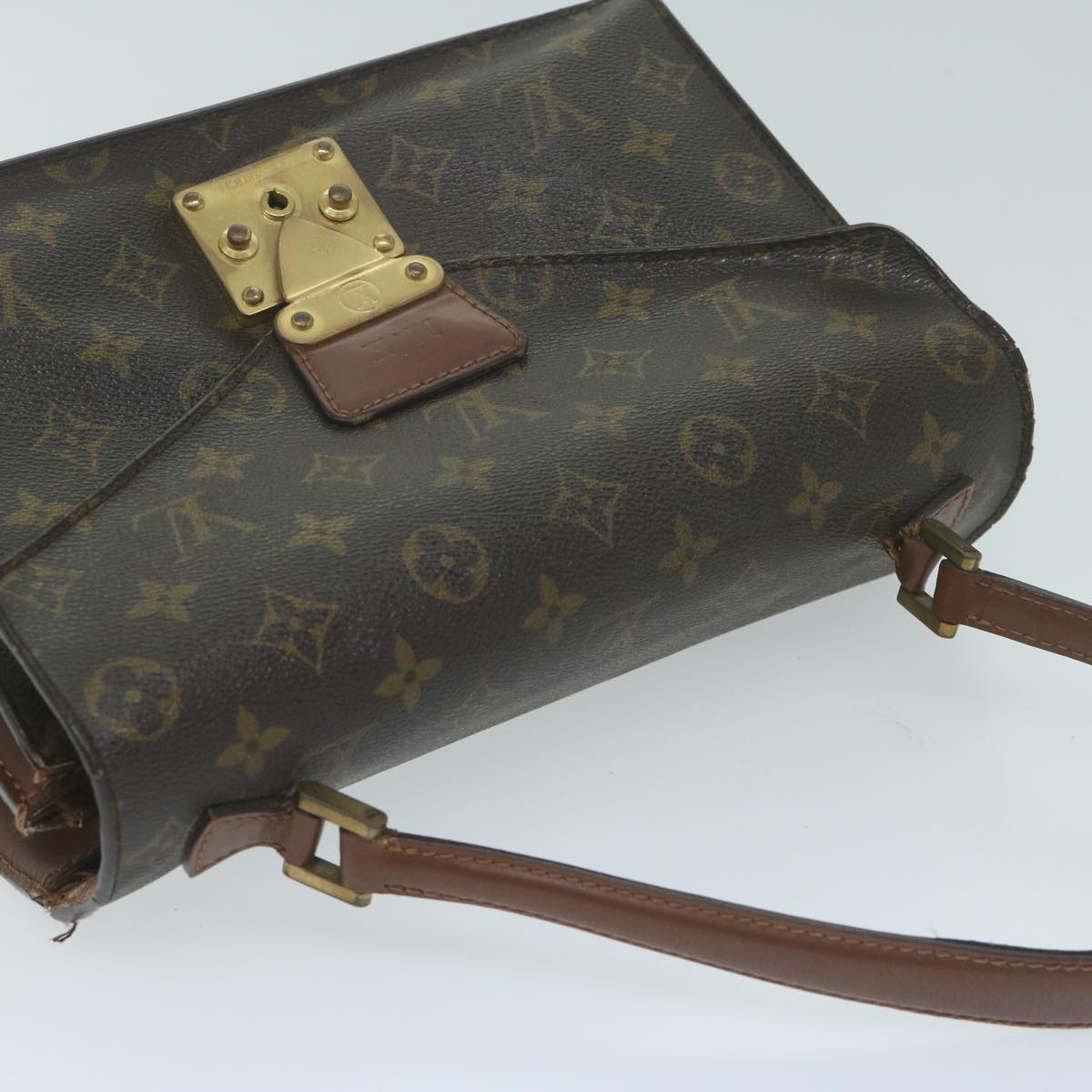 LOUIS VUITTON Monogram Concorde Hand Bag M51190 LV Auth 63231