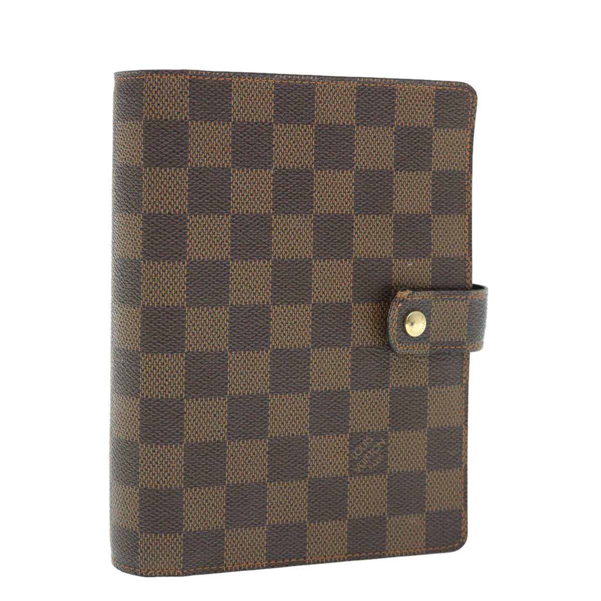 LOUIS VUITTON Damier Ebene Agenda MM Day Planner Cover R20240 LV Auth 63236