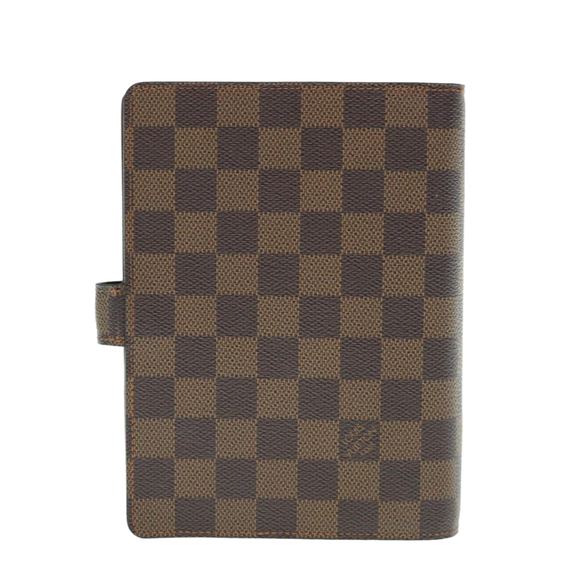 LOUIS VUITTON Damier Ebene Agenda MM Day Planner Cover R20240 LV Auth 63236