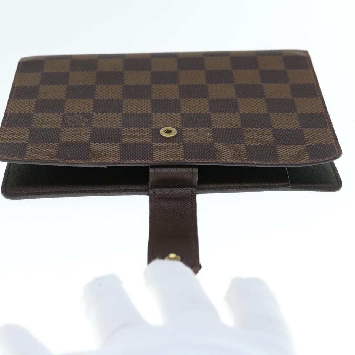 LOUIS VUITTON Damier Ebene Agenda MM Day Planner Cover R20240 LV Auth 63236