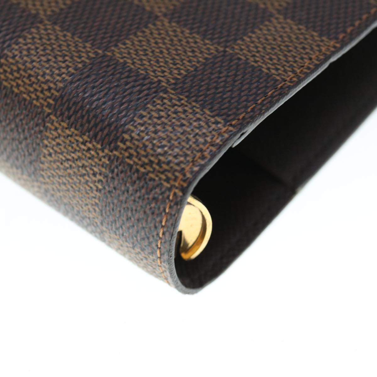 LOUIS VUITTON Damier Ebene Agenda MM Day Planner Cover R20240 LV Auth 63236