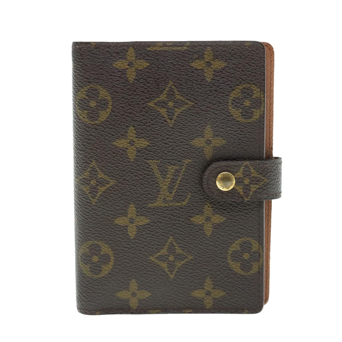 LOUIS VUITTON Monogram Agenda PM Day Planner Cover R20005 LV Auth 63238