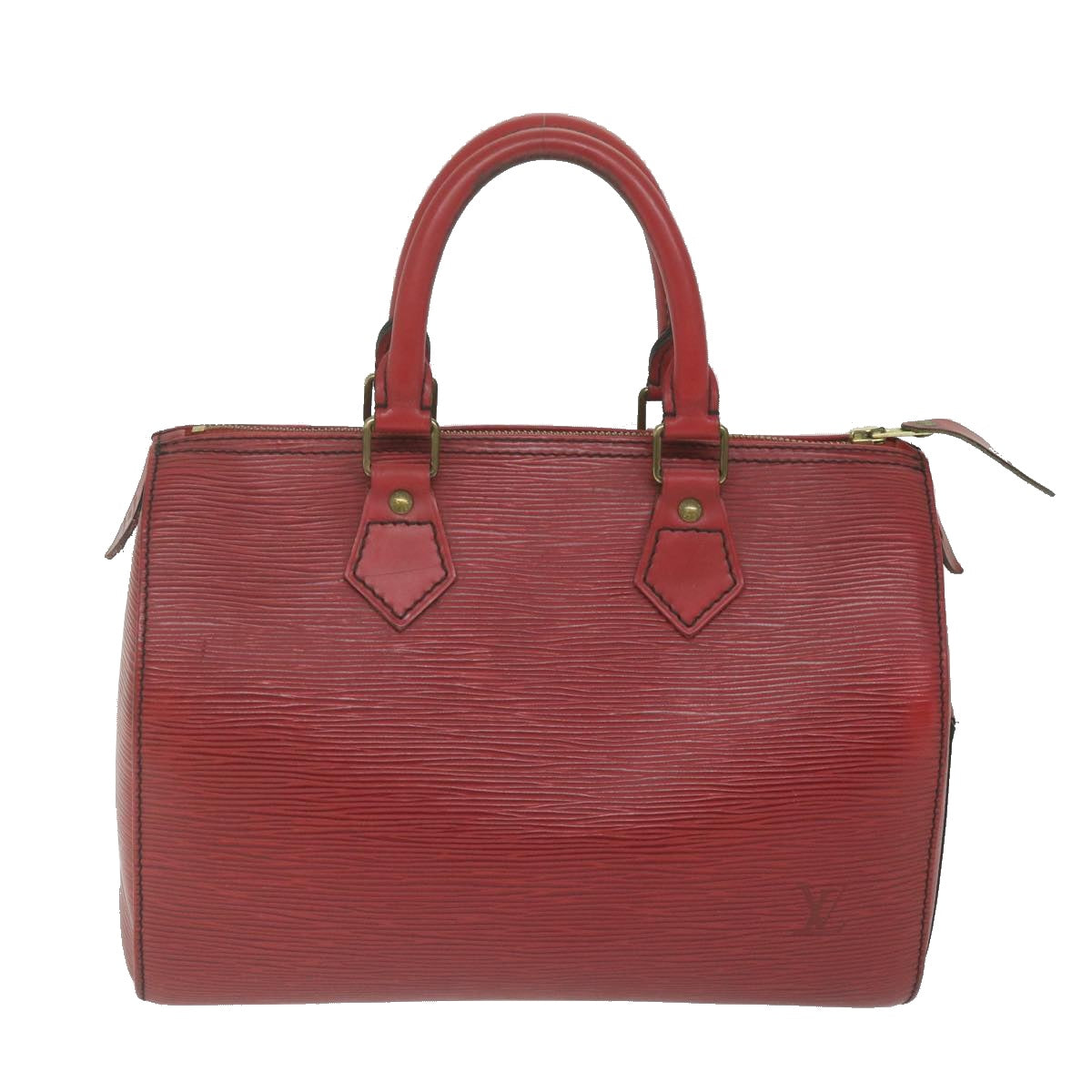 LOUIS VUITTON Epi Speedy 25 Hand Bag Castilian Red M43017 LV Auth 63241