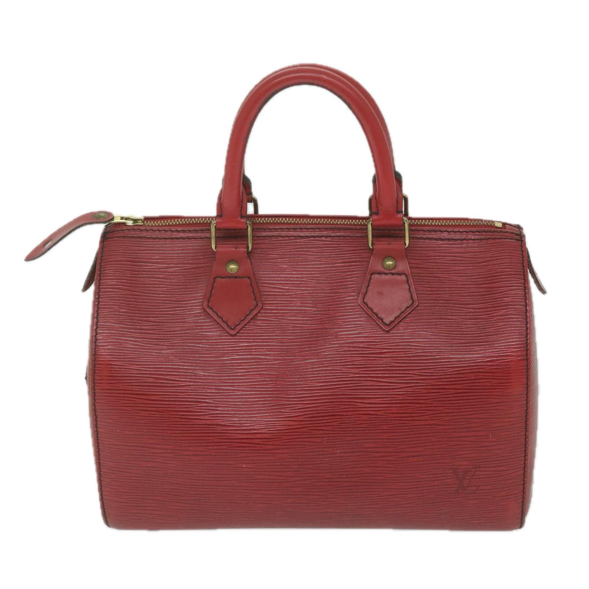 LOUIS VUITTON Epi Speedy 25 Hand Bag Castilian Red M43017 LV Auth 63241