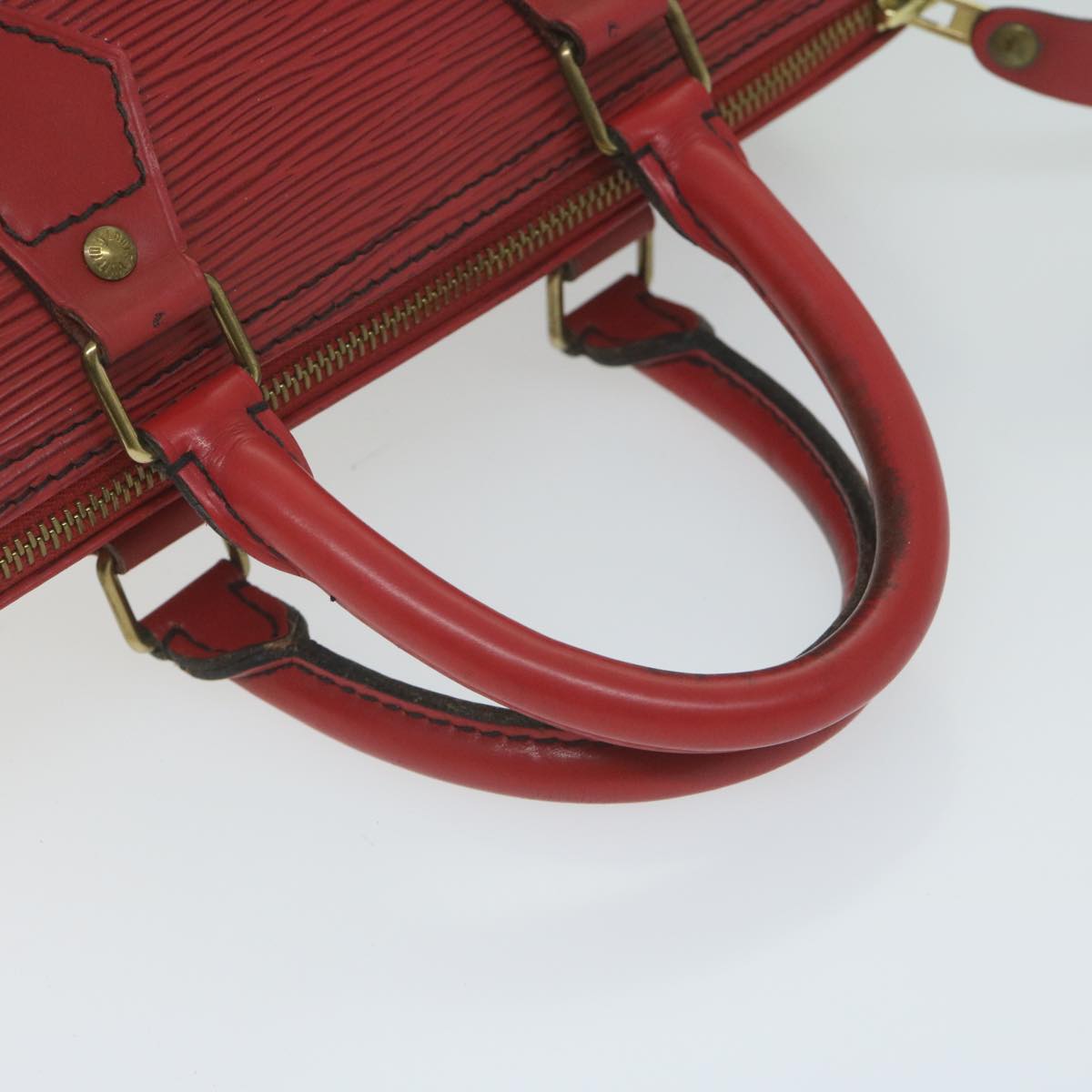 LOUIS VUITTON Epi Speedy 25 Hand Bag Castilian Red M43017 LV Auth 63241