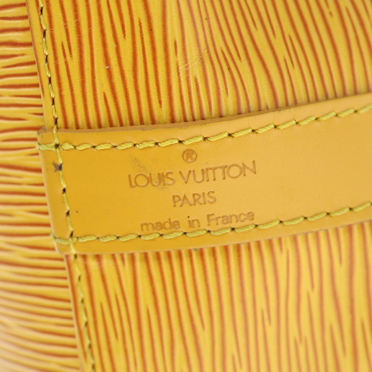 LOUIS VUITTON Epi Petit Noe Shoulder Bag Tassili Yellow M44109 LV Auth 63244