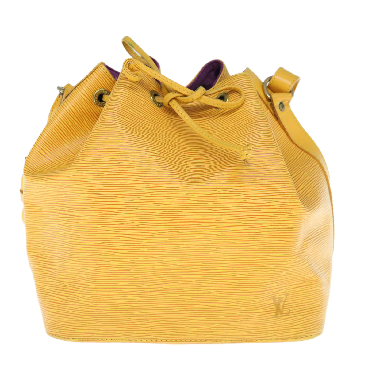 LOUIS VUITTON Epi Petit Noe Shoulder Bag Tassili Yellow M44109 LV Auth 63244