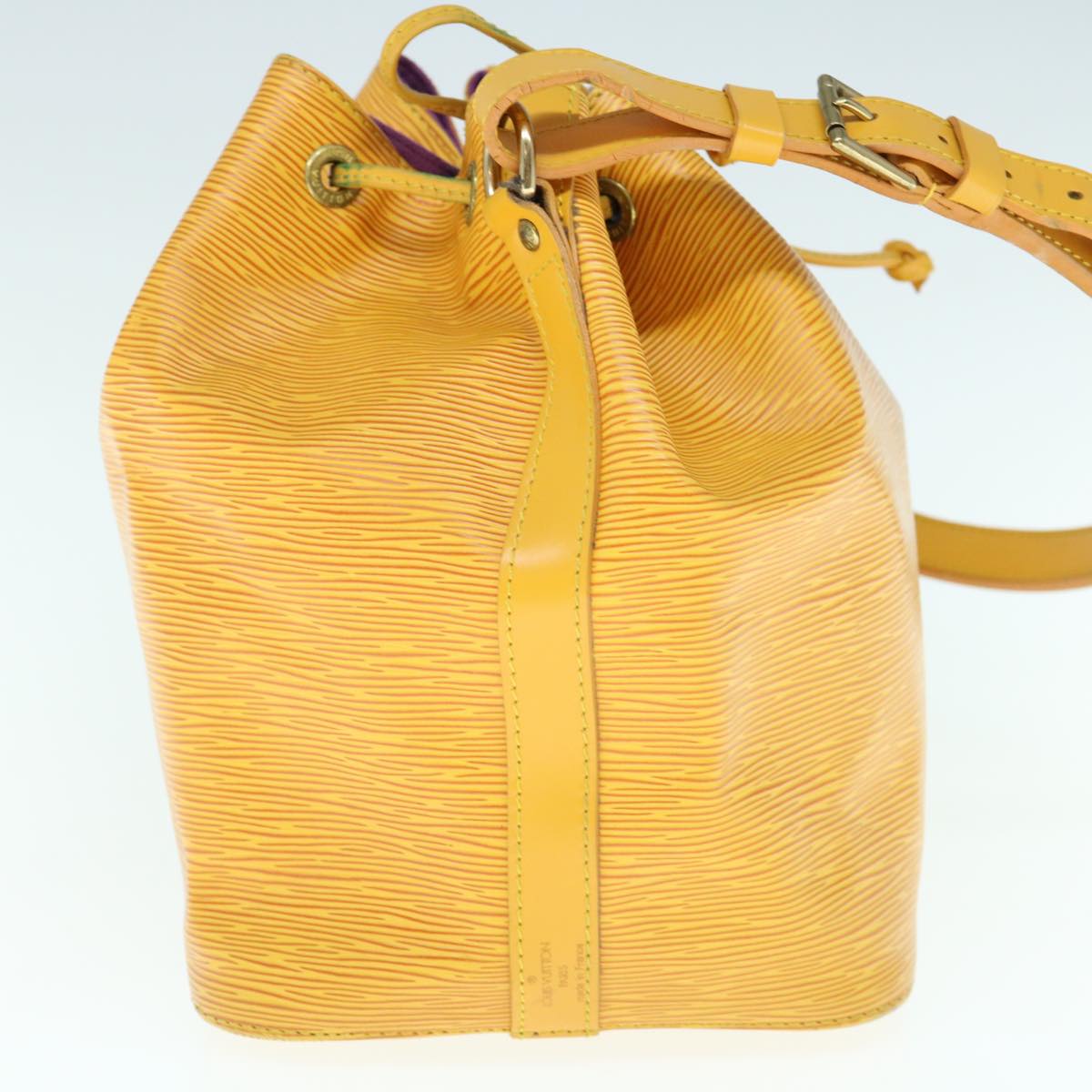 LOUIS VUITTON Epi Petit Noe Shoulder Bag Tassili Yellow M44109 LV Auth 63244