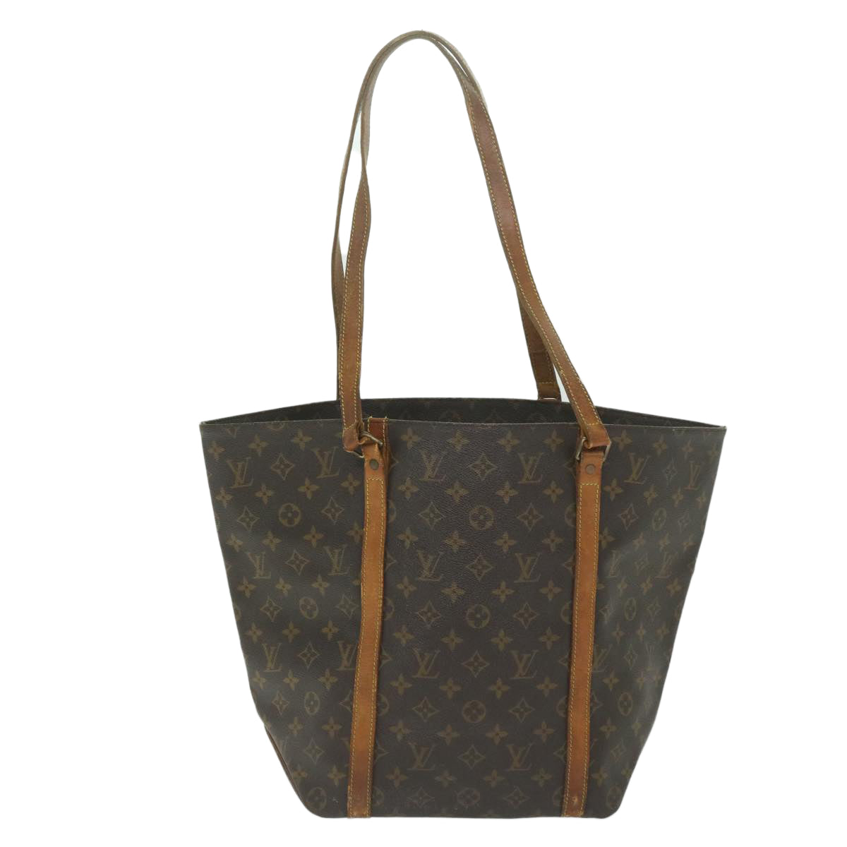 LOUIS VUITTON Monogram Sac Shopping Tote Bag M51108 LV Auth 63254