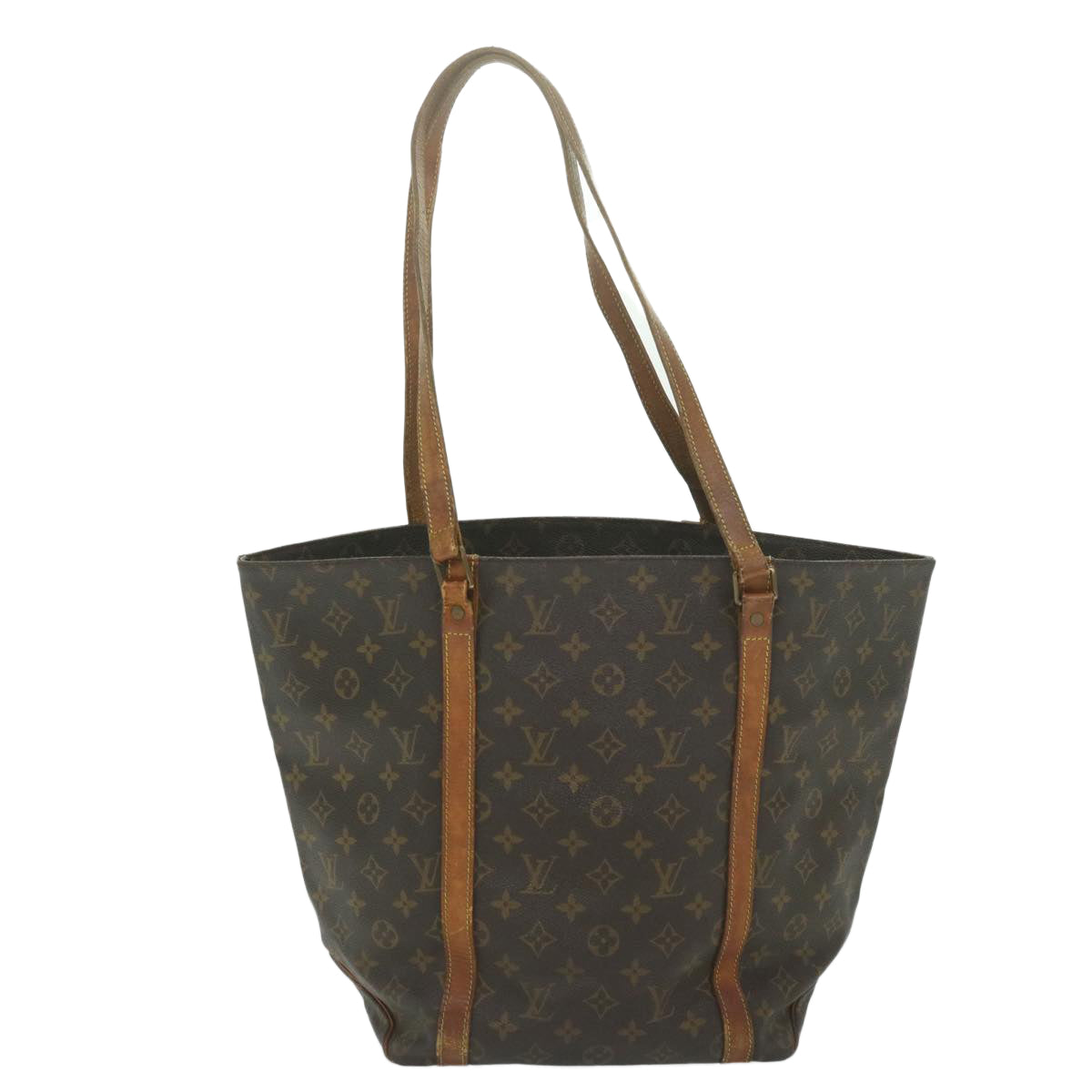 LOUIS VUITTON Monogram Sac Shopping Tote Bag M51108 LV Auth 63254