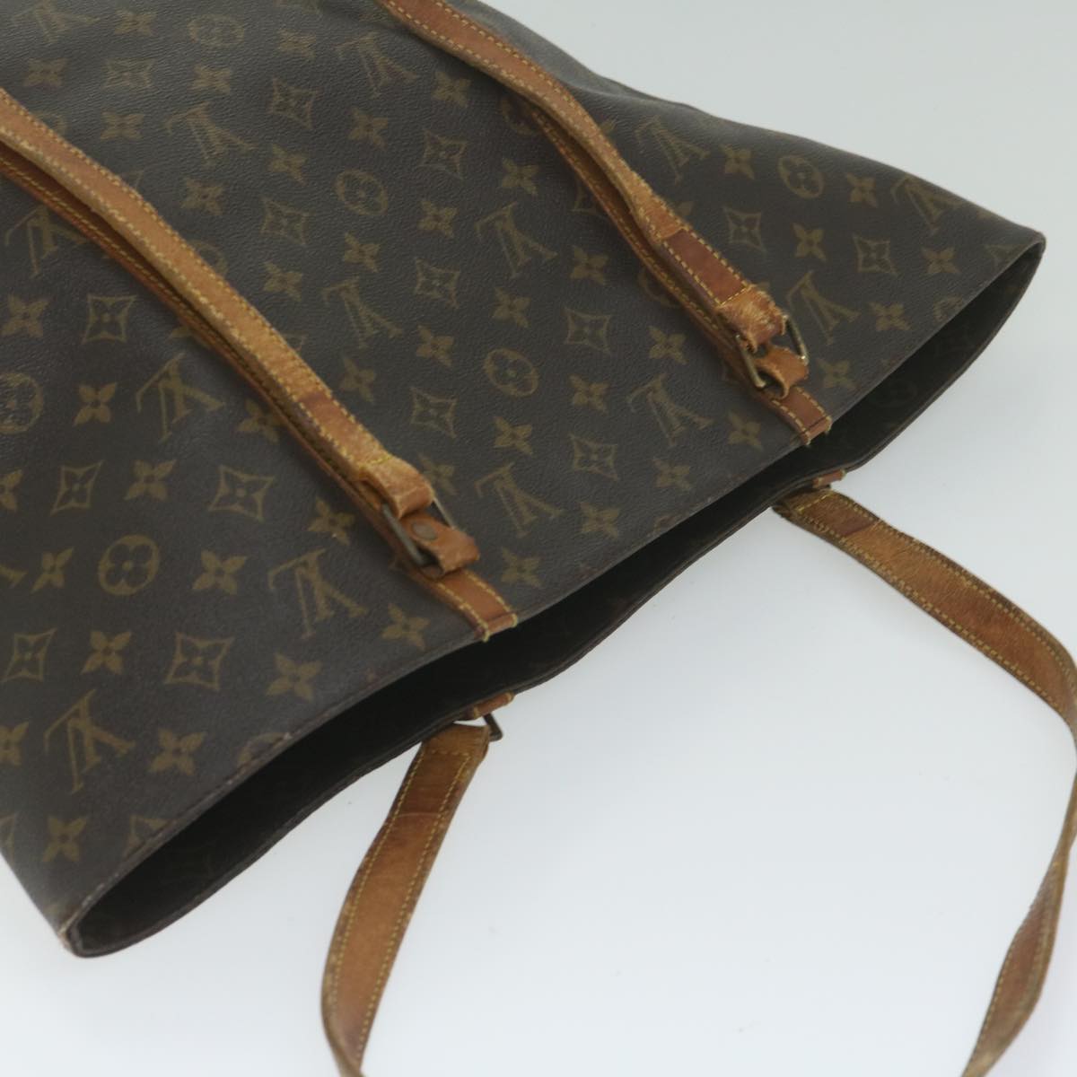 LOUIS VUITTON Monogram Sac Shopping Tote Bag M51108 LV Auth 63254