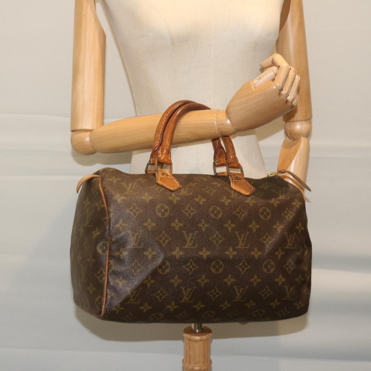 LOUIS VUITTON Monogram Speedy 30 Hand Bag M41526 LV Auth 63263