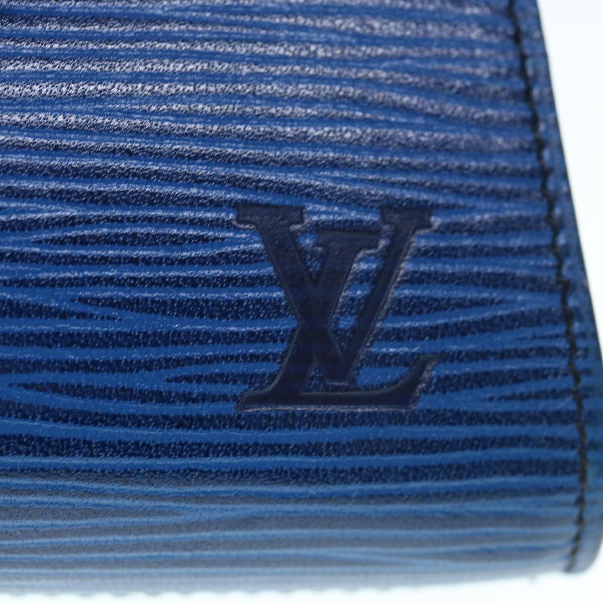 LOUIS VUITTON Epi Art Deco Clutch Bag Blue M52635 LV Auth 63271