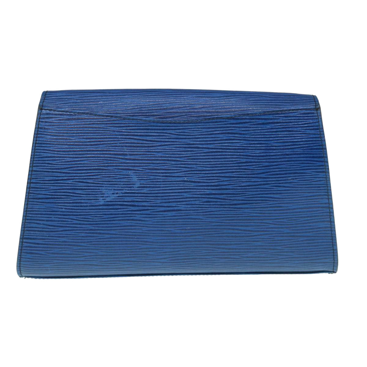 LOUIS VUITTON Epi Art Deco Clutch Bag Blue M52635 LV Auth 63271