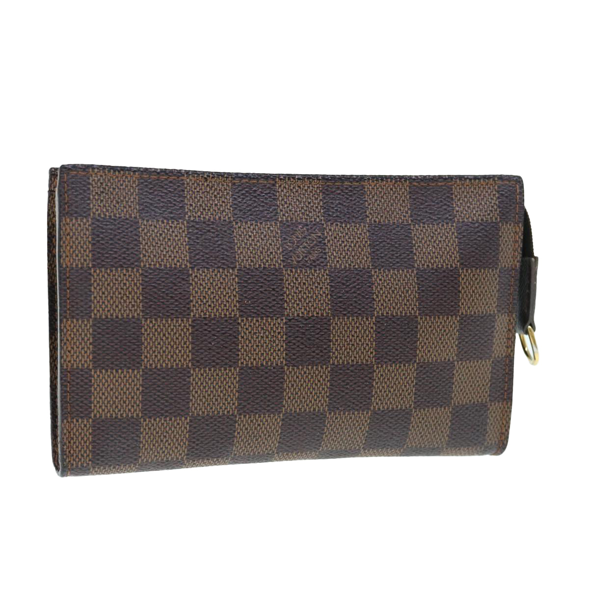 LOUIS VUITTON Damier Ebene Marais Pouch LV Auth 63274