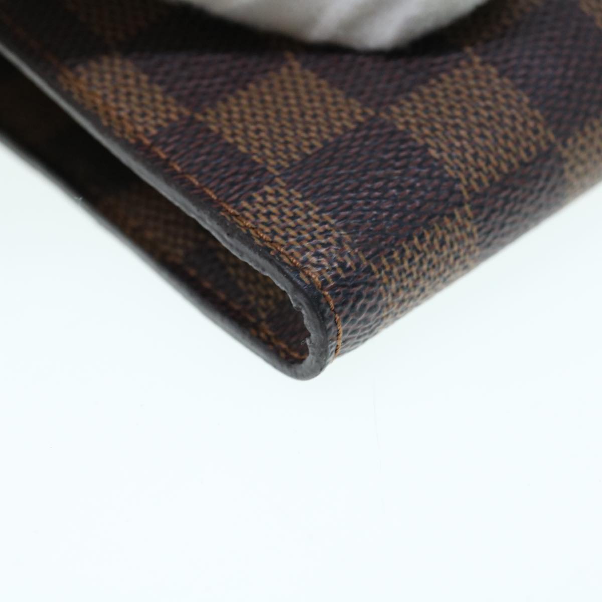 LOUIS VUITTON Damier Ebene Marais Pouch LV Auth 63274