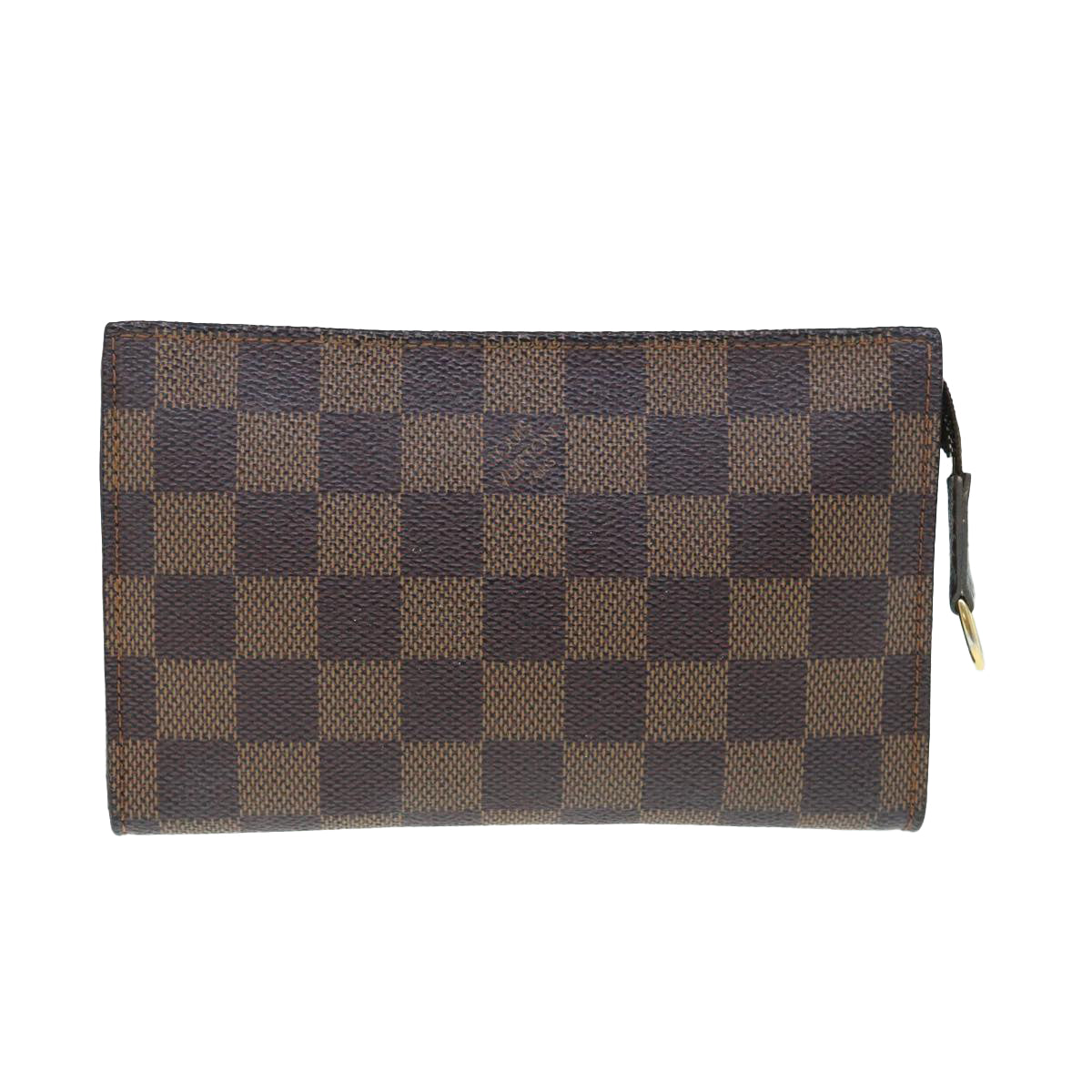 LOUIS VUITTON Damier Ebene Marais Pouch LV Auth 63274