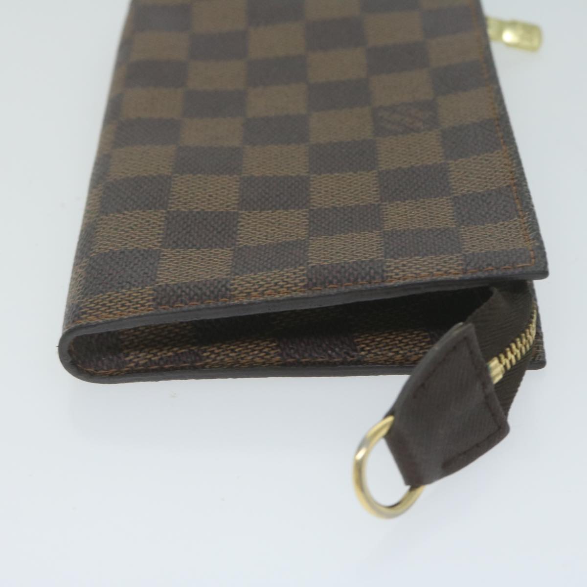 LOUIS VUITTON Damier Ebene Marais Pouch LV Auth 63274