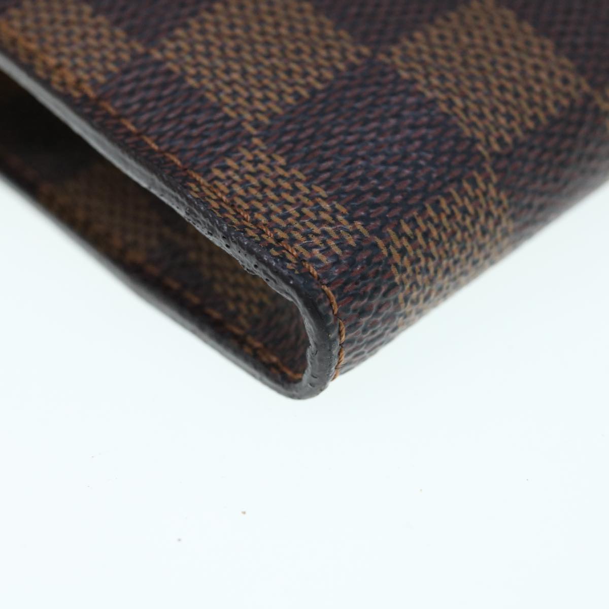 LOUIS VUITTON Damier Ebene Marais Pouch LV Auth 63274